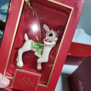 LENOX NIB 2021 RUDOLPH SURPRISE STOCKING CHRISTMAS ORNAMENT